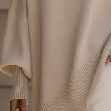 Beatrice | Draped Asymmetric Hem Jumper