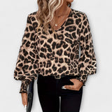 Stylish Blouse with Leopard Print