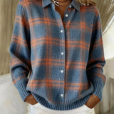 ANNA | PLAID KNIT CARDIGAN