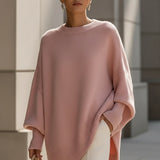 Beatrice | Draped Asymmetric Hem Jumper
