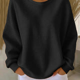 Ivy | Waffle-Knit Oversized Jumper