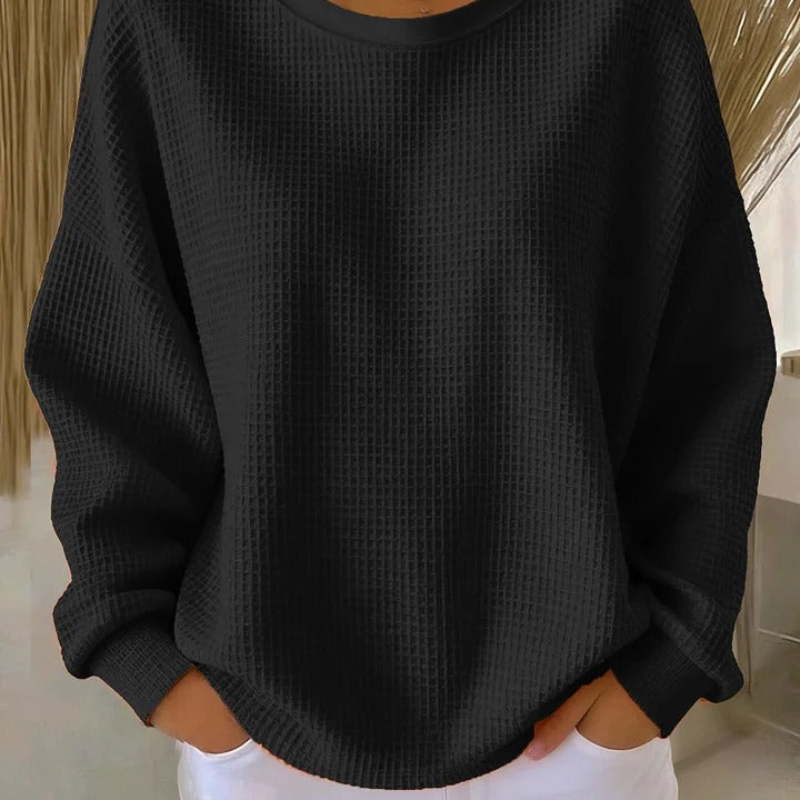 Ivy | Waffle-Knit Oversized Jumper