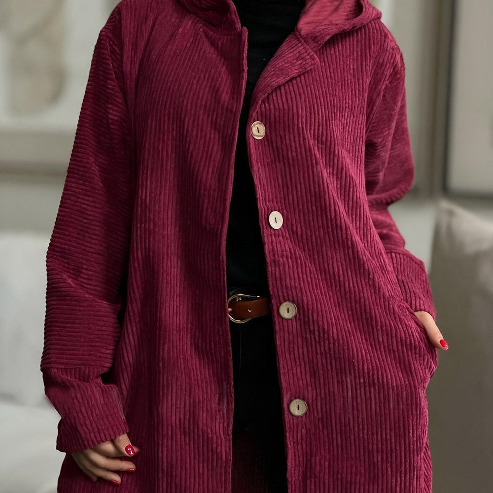 Cordia | Comfortable Cord Jacket with Hood