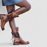 Rachel | Vintage Lace-Up Ankle Boots