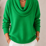 Caralina™ | Elegant Cowl Neck Knit Jumper