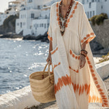 Caftan Dress "Faustine" – Ocher from Naxos