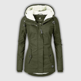 Harriet | Pleated Hooded Winter Coat