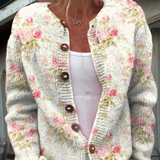 Lillian | Vintage Floral Knit Cardigan