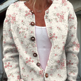 Blanche | Vintage Floral Knit Cardigan