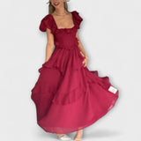 Elisa - Dress with Ruffle Details