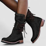 Rachel | Vintage Lace-Up Ankle Boots
