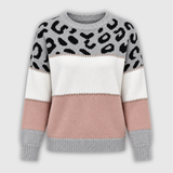Dorothy | Leopard-Print Colour-Block Jumper