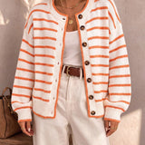 Mabel | Striped Knit Cardigan