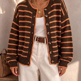 Mabel | Striped Knit Cardigan