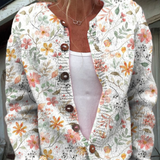 Imogen | Floral Knit Button Cardigan