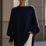 Beatrice | Draped Asymmetric Hem Jumper