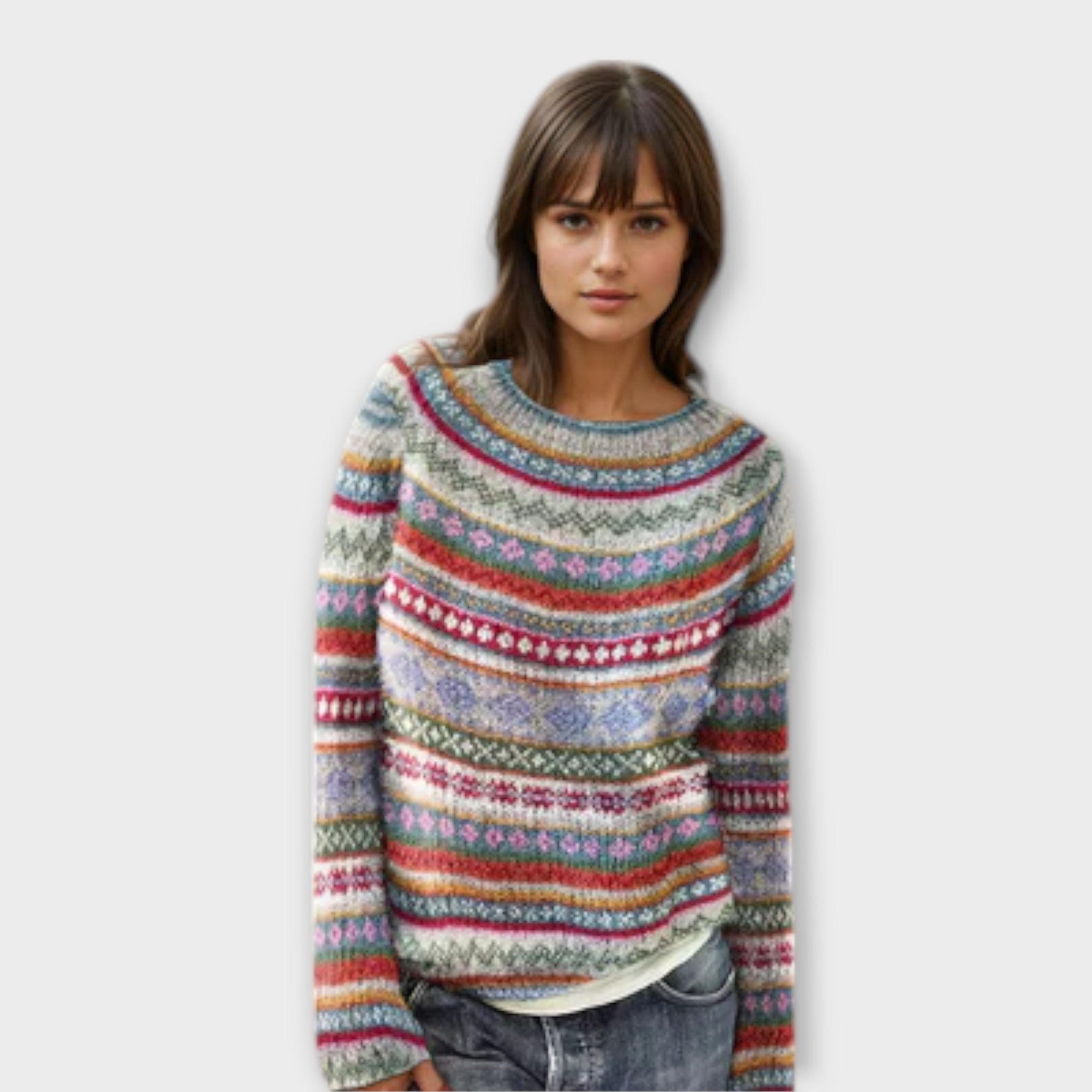Manonin - Casual & Cosy Striped Sweater