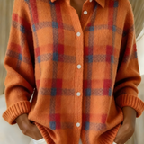 ANNA | PLAID KNIT CARDIGAN