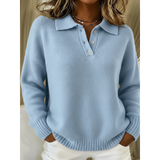 Flora | Relaxed Polo-Collar Jumper