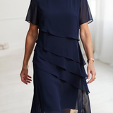 Linda | Elegant Comfort Ruffle Dress