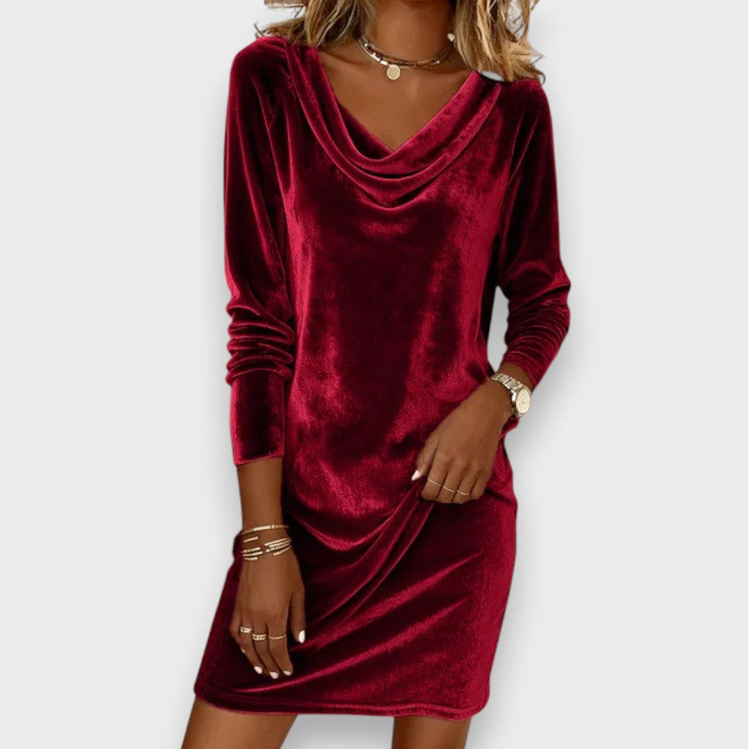 velvet loose dress Velvet elegant loose dress