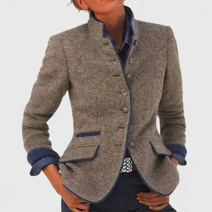 Constance | Stand-Collar Cardigan