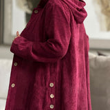 Cordia | Comfortable Cord Jacket with Hood