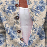 Rosemary | Floral Knit Button Cardigan