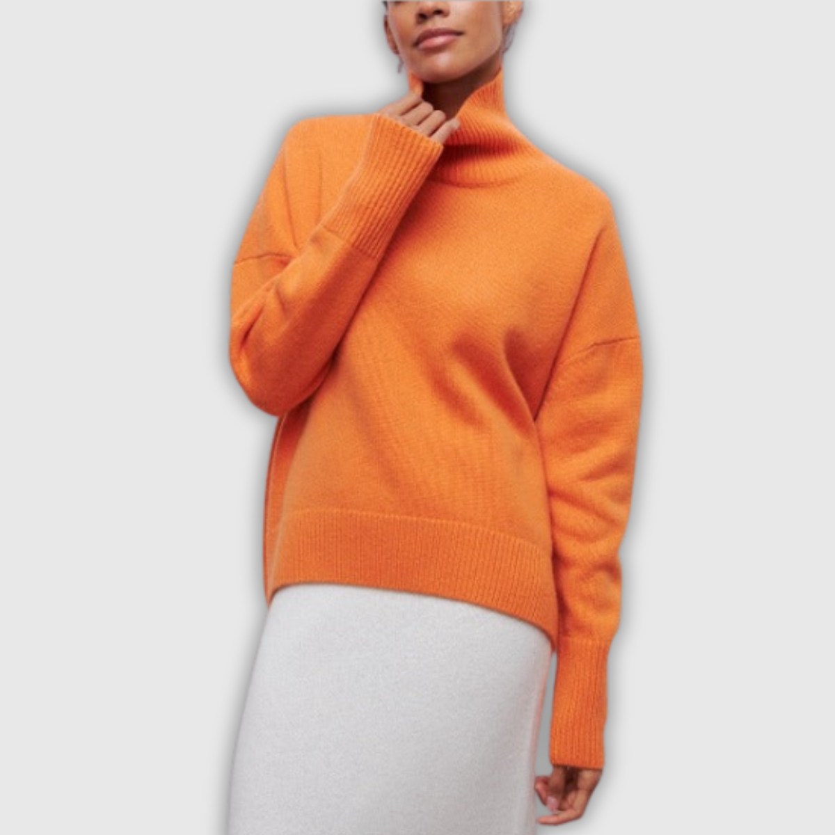 Winifred | Roll Neck Cable Knit Jumper