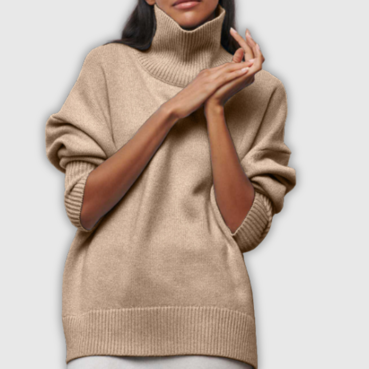Winifred | Roll Neck Cable Knit Jumper