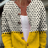 Daphne | Two-Tone Knit Cardigan