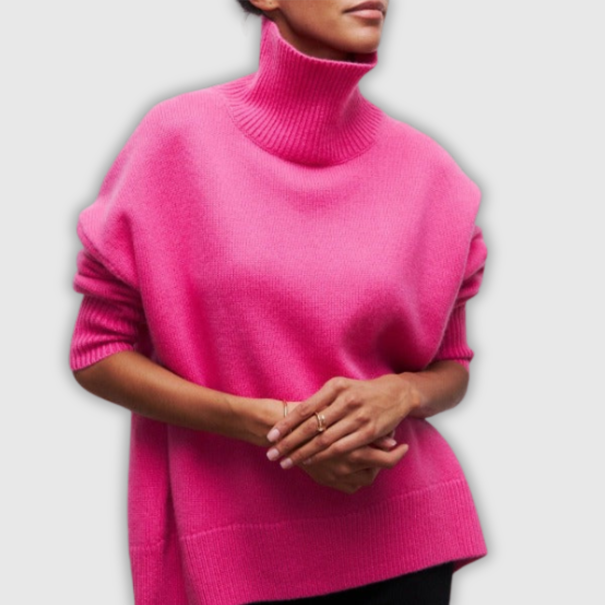 Winifred | Roll Neck Cable Knit Jumper