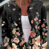 Josephine | Vintage Floral Knit Cardigan