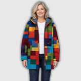 Muriel | Women's Colour-Block Hooded Coat