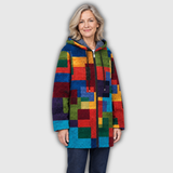 Muriel | Women's Colour-Block Hooded Coat