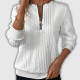 Nora | Zip-Up Knit Pullover