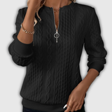Nora | Zip-Up Knit Pullover