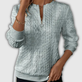 Nora | Zip-Up Knit Pullover