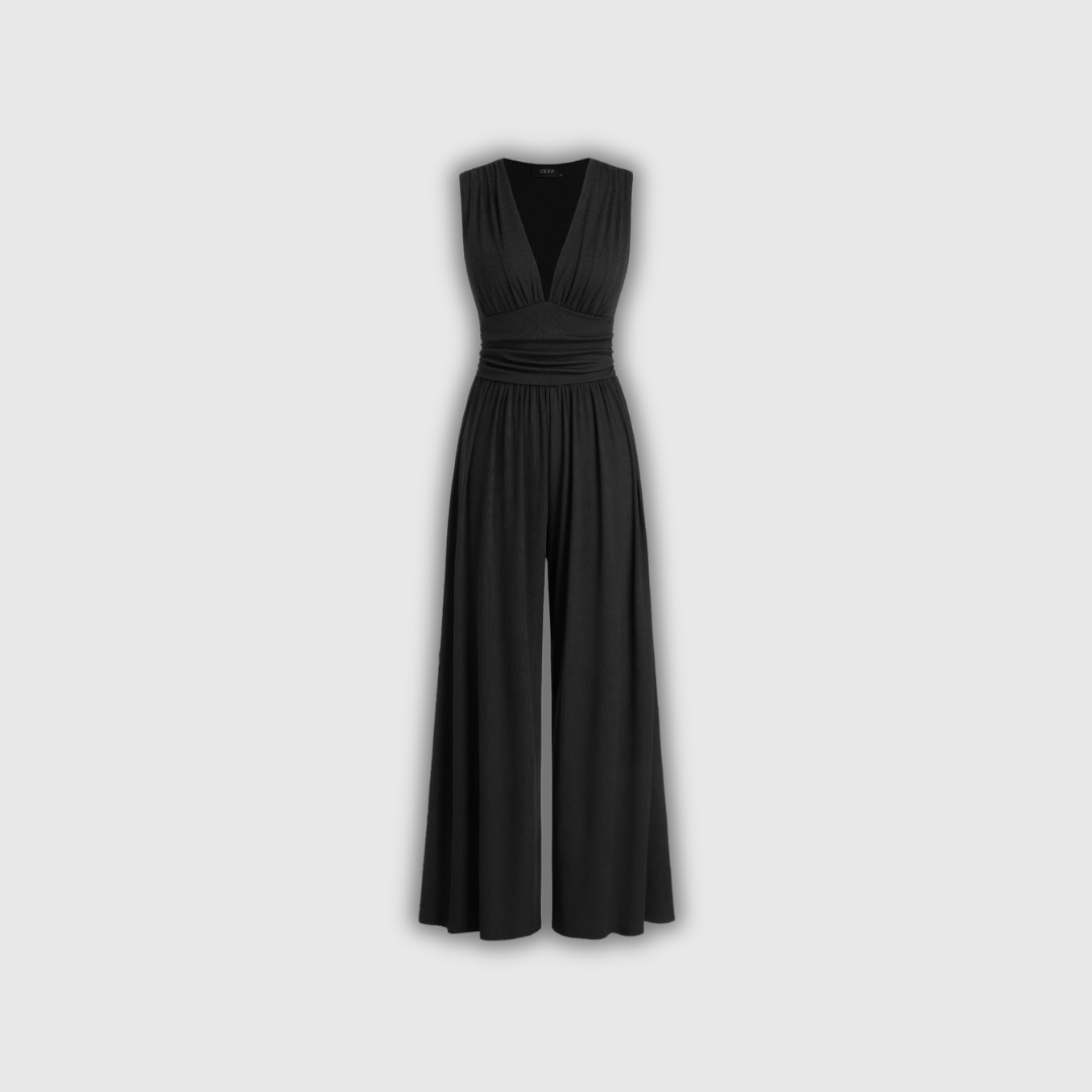 Charity – Chic Sleeveless Wide-Leg Jumpsuit