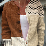 Marjorie | Patchwork Knit Cardigan