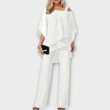 Celeste | Elegant Chiffon Jumpsuit Set