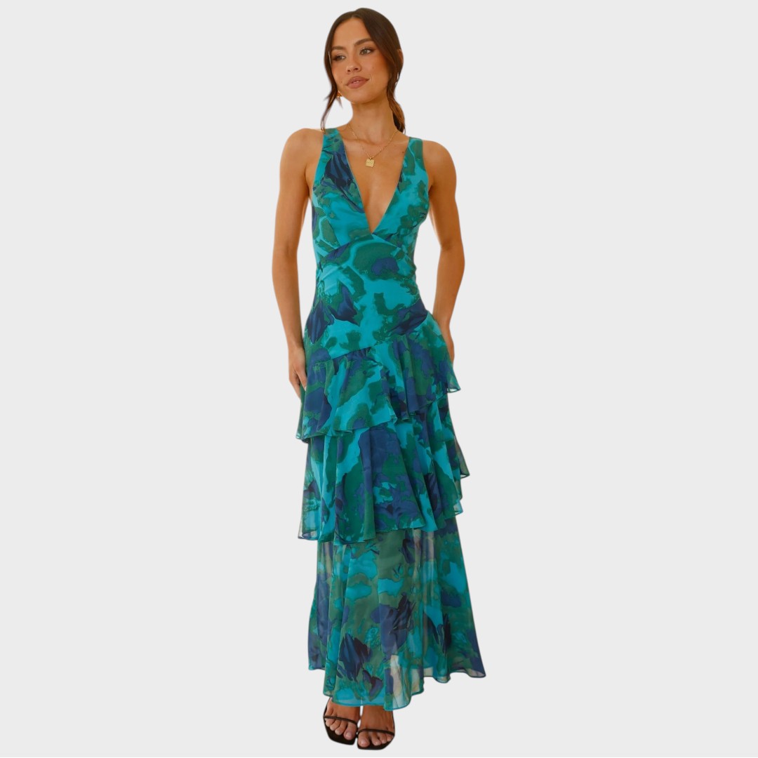 london style maxi dress Yours London Women's Plus Size White Floral Tiered Maxi Dress Size 12
