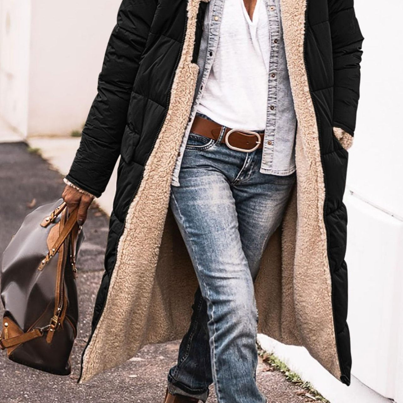Elena | Elegant Reversible Coat