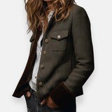 Constance | Herringbone-Tweed Coat