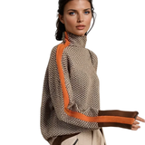 Brigitte Atelier | Malou – Roll Neck Jumper with Contrast Stripes