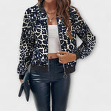 Raquel - Elegant Leopard Print Jacket