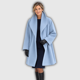 Eleanor | Draped Shawl-Collar Wool Coat