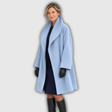 Eleanor | Draped Shawl-Collar Wool Coat