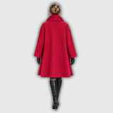 Eleanor | Draped Shawl-Collar Wool Coat