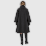 Eleanor | Draped Shawl-Collar Wool Coat